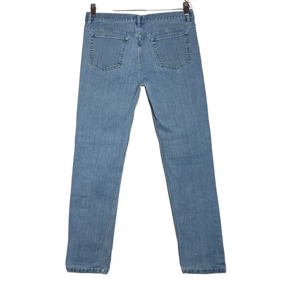 A.P.C. PETIT NEW STANDARD Straight Jeans MENS 33 x 32 Light Wash Distressed - Picture 2 of 12